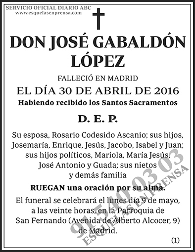 José Gabaldón López